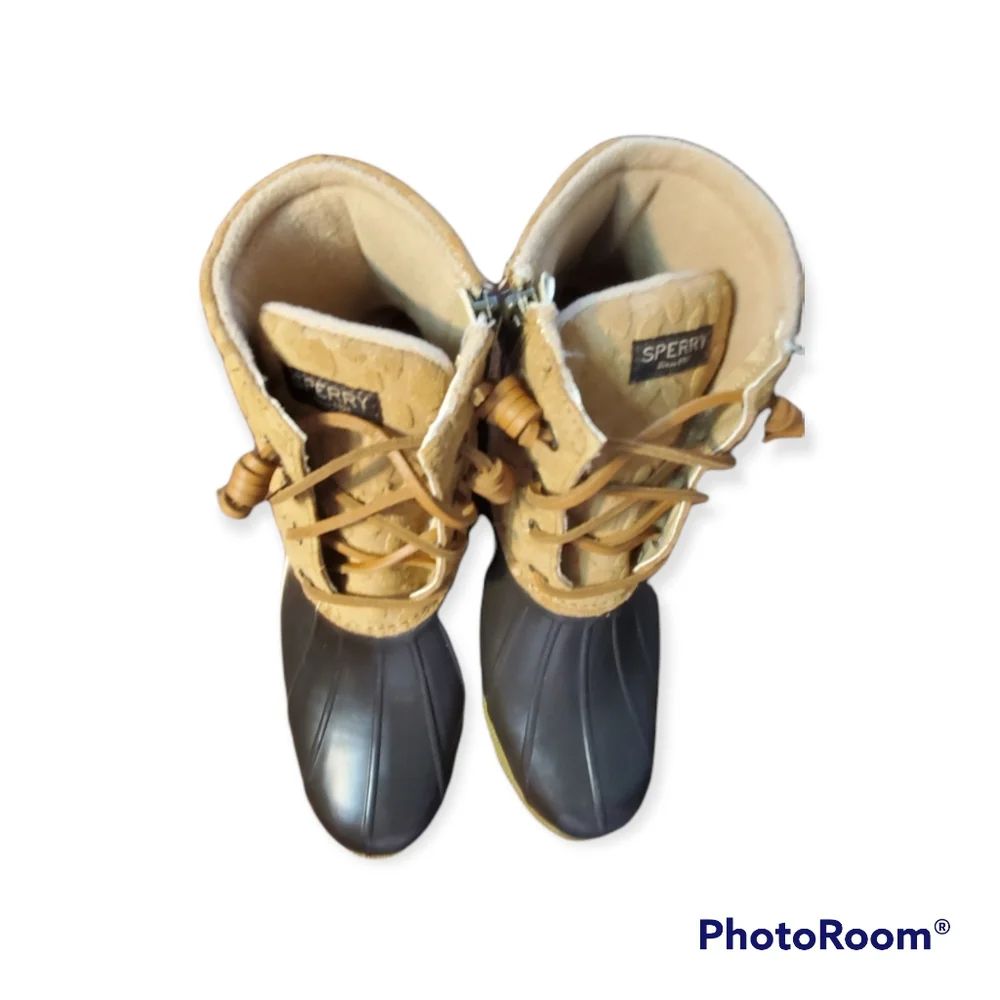 Sperry Cheetah Print Duck Boot New In Box Women's Size 8 An All-Weather Boot - Picture 10 of 15